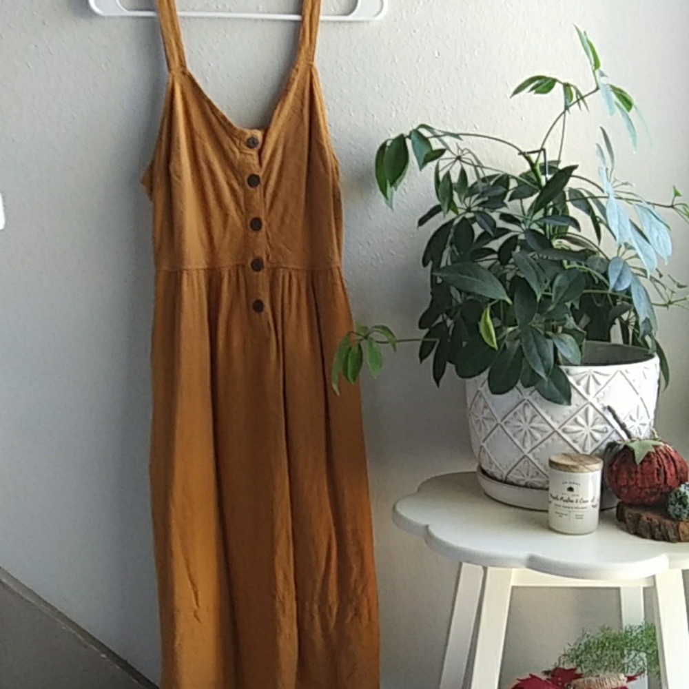 Universal Thread Mustard Strappy Dress
